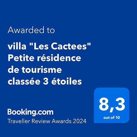 Villa "Les Cactees" Petite Residence De Tourisme Classee 3 Etoiles Antibes Eksteriør bilde
